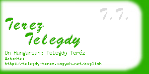 terez telegdy business card